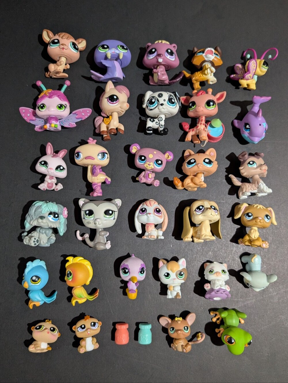 Littlest Pet Shop LPS Lot Of 30 Animal Figures Mixed Bundle